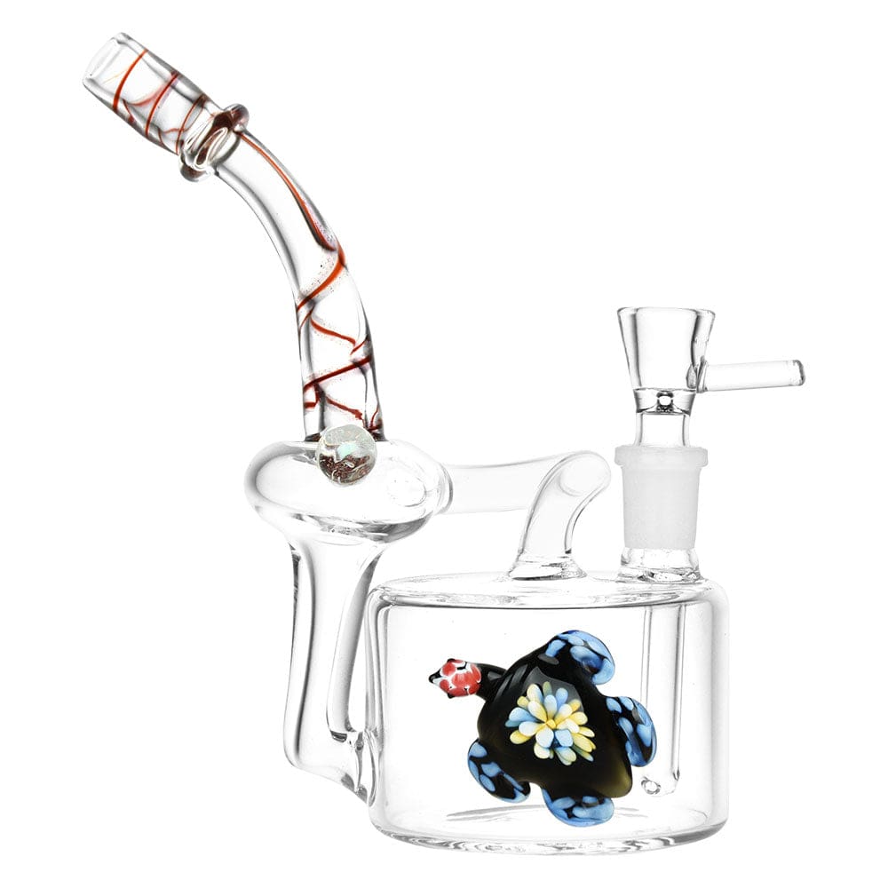 Sunbathing Sea Turtle Recycler Water Pipe - Haze Smoke Shop USA - Vaporizers Super Store