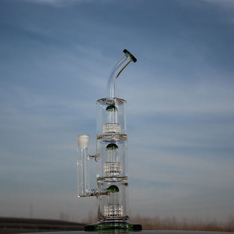 Triple Matrix Percolator Glass Water Pipe - Haze Smoke Shop USA - Vaporizers Super Store