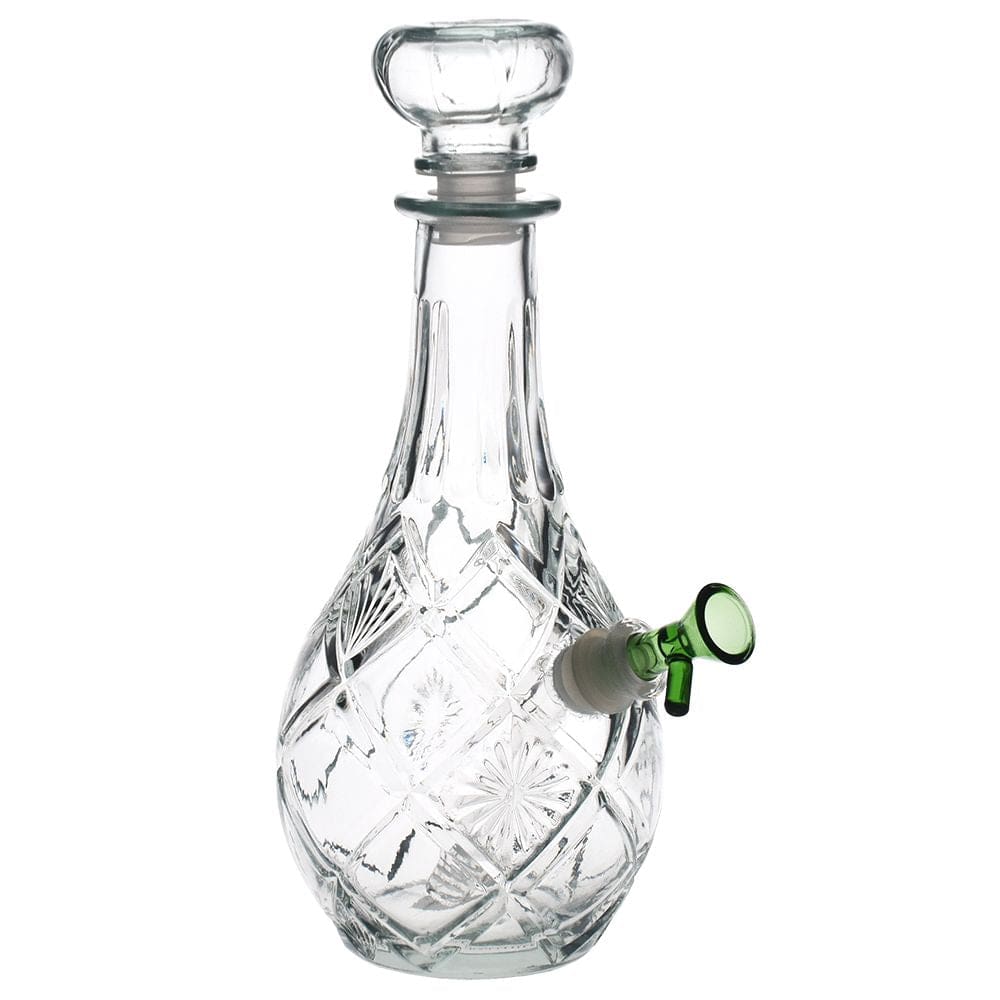 Vintage Decanter Style Glass Water Pipe w/ Cap - Haze Smoke Shop USA - Vaporizers Super Store