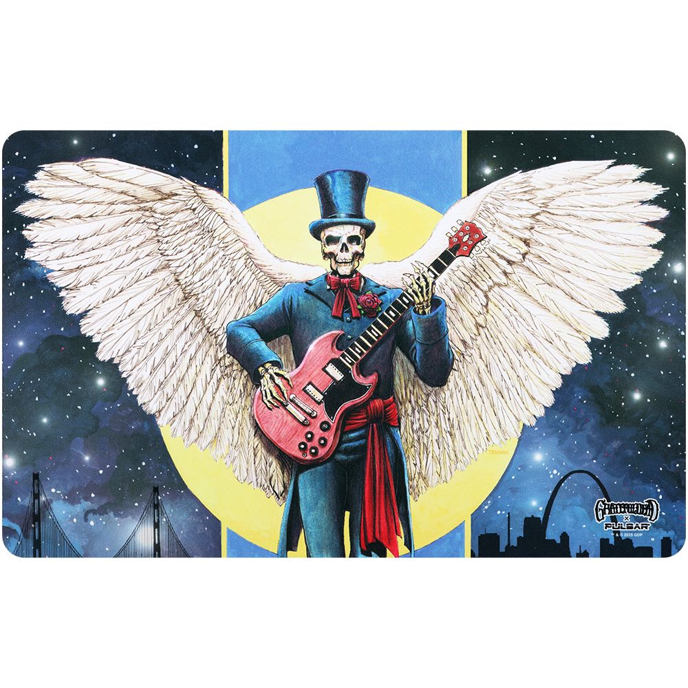 18ca4604-1851-44d4-81a1-7c307c50f854.jpg Grateful Dead x Pulsar Dab Padz Fabric Top Dab Mat - Angel Of Music - Image 1
