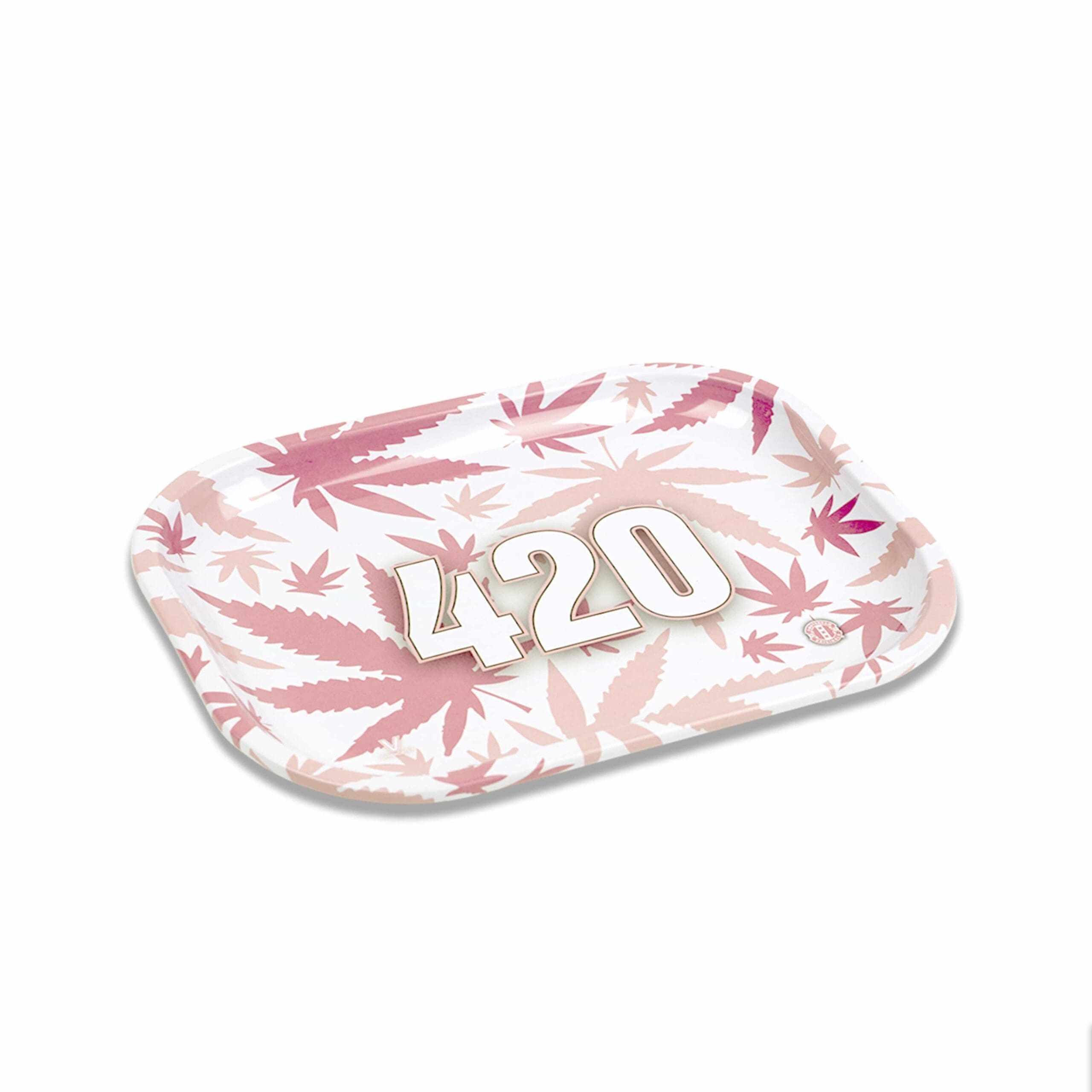420 Pink Metal Rollin' Tray - Haze Smoke Shop USA