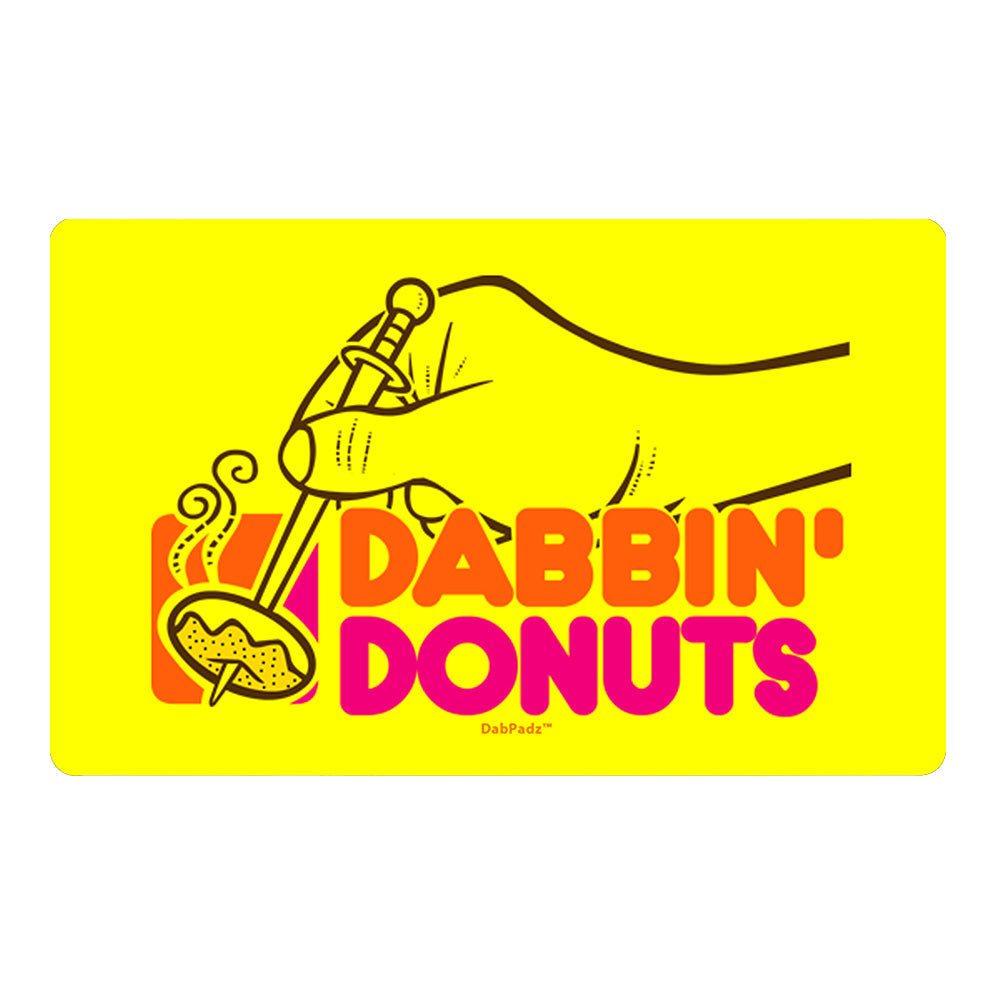 68d99beb-d837-4dac-bd59-4f8c918e2978.jpg Dab Padz Mat - 16" x 10" - Dabbin Donuts - Image 1