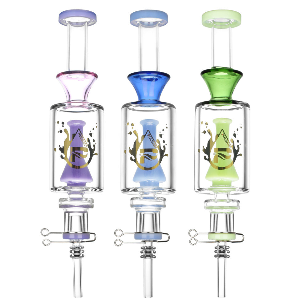 99d90cf9-f4de-45b1-a73a-58d6e2e3afaf.jpg Pulsar Beaker Perc Vapor Vessel 2.0 w/ Quartz Tip - 8.5" 14mm F - Image 1