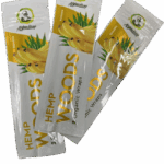 Afghan Hemp Woods Herbal Organic Natural - 2 Banana Flavor Papers Wraps Per Pack (3 Count)