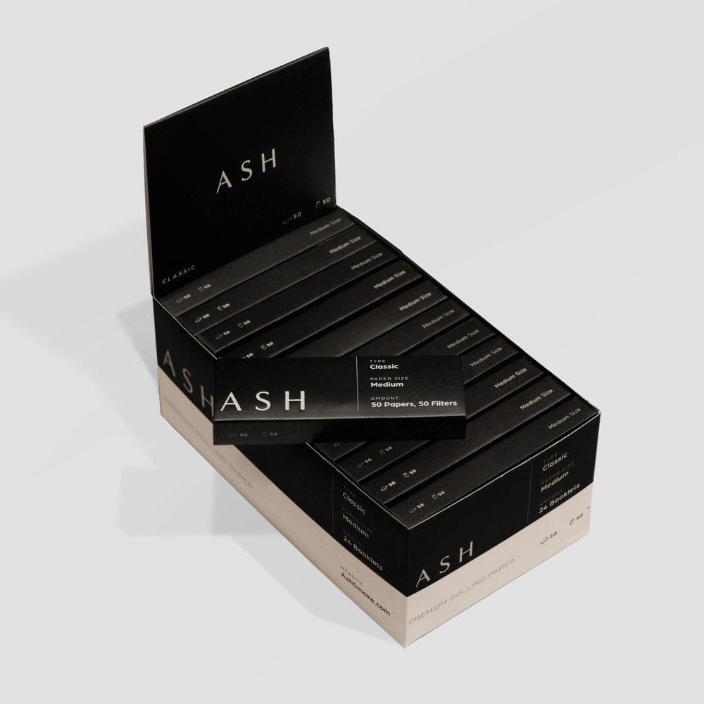 ASH Rolling Papers - Medium - Classic - Box Rolling Papers - Haze Smoke Shop USA