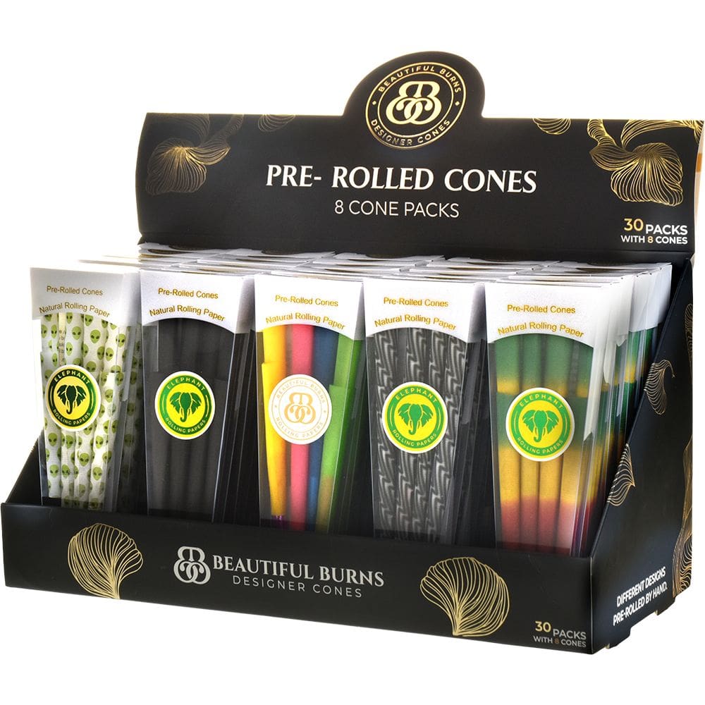 Beautiful Burns Designer Pre-Rolled Cones | Various Styles | 8pc - Haze Smoke Shop USA