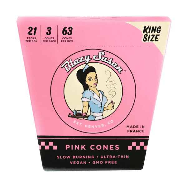 Blazy Susan Pink Paper Cones - Haze Smoke Shop USA