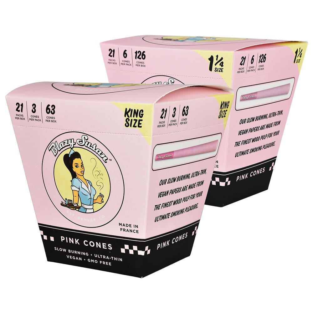 Blazy Susan Pink Pre-Rolled Cones - 21pc Display Pre-Rolled Cones - Haze Smoke Shop USA