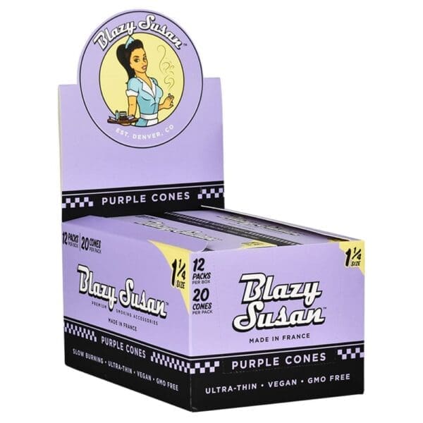 Blazy Susan Pre-Rolled Cones Slide Box - 1 1/4 - 20pc - Cone - Haze Smoke Shop USA