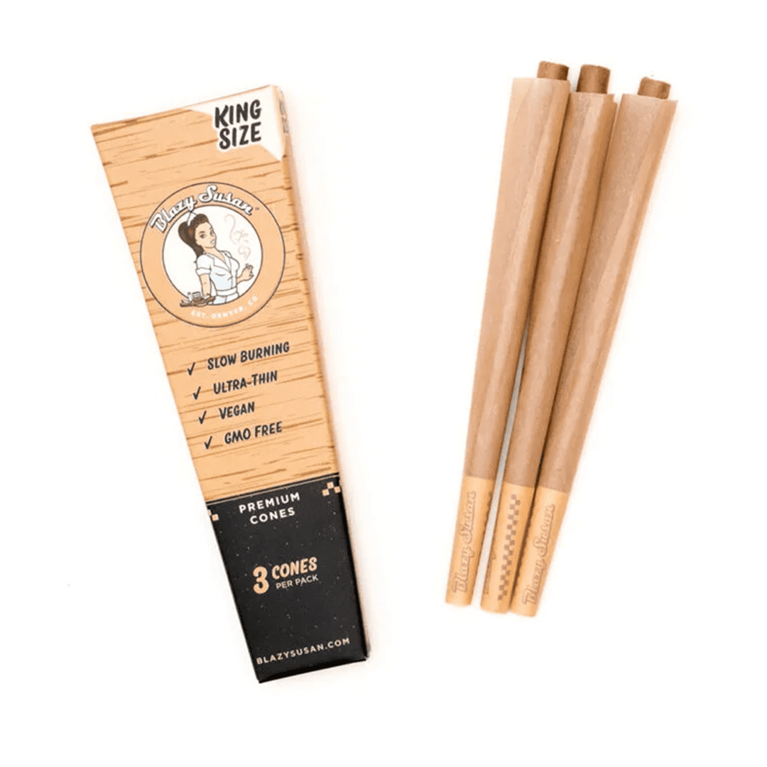 Blazy Susan Unbleached Paper Cones Pre-Rolled Cones - Haze Smoke Shop USA