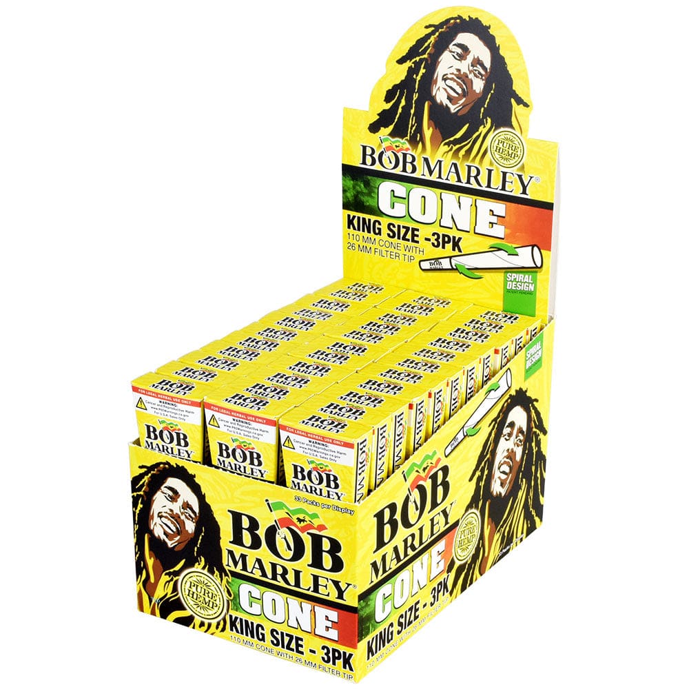 Bob Marley Pre-Rolled Hemp Cones 33pcs Pre-Rolled Cones - Haze Smoke Shop USA