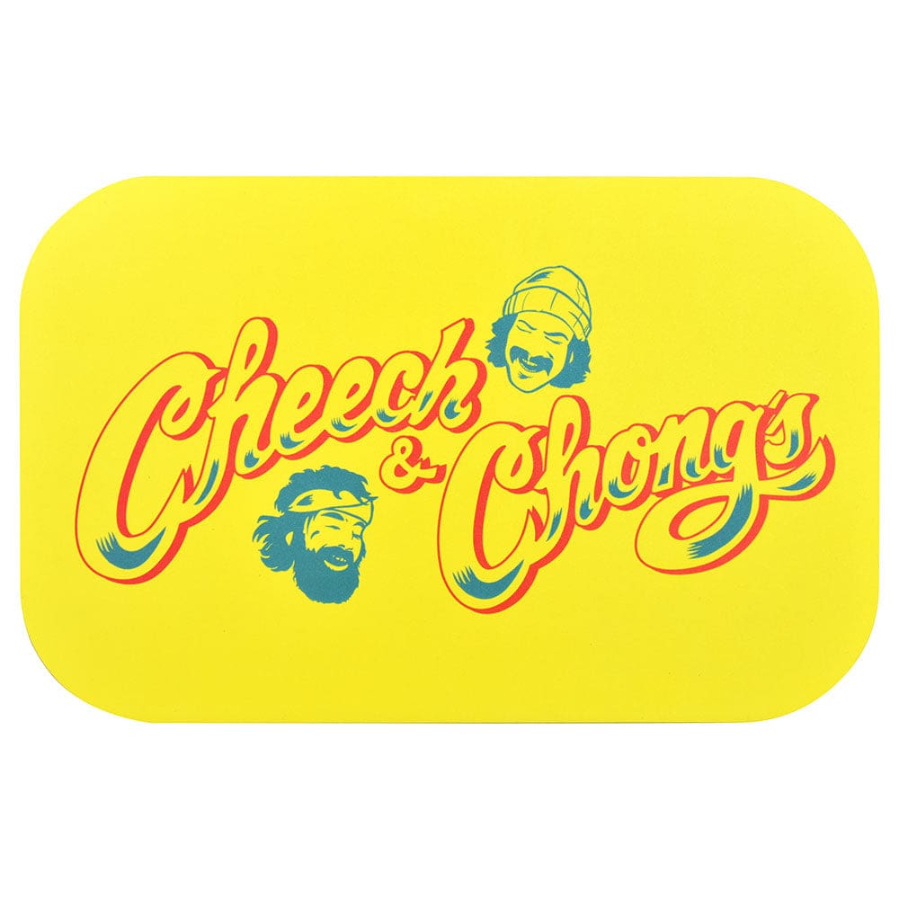 Cheech & Chong x Pulsar Magnetic Tray Lid - Yellow Logo - 11"x7" Rolling Trays - Haze Smoke Shop USA