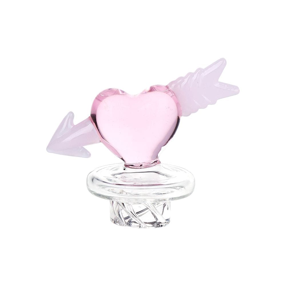 Cupid Heart Glass Carb Cap 30mm 4pcs Bundle - Haze Smoke Shop USA - Vaporizers Super Store