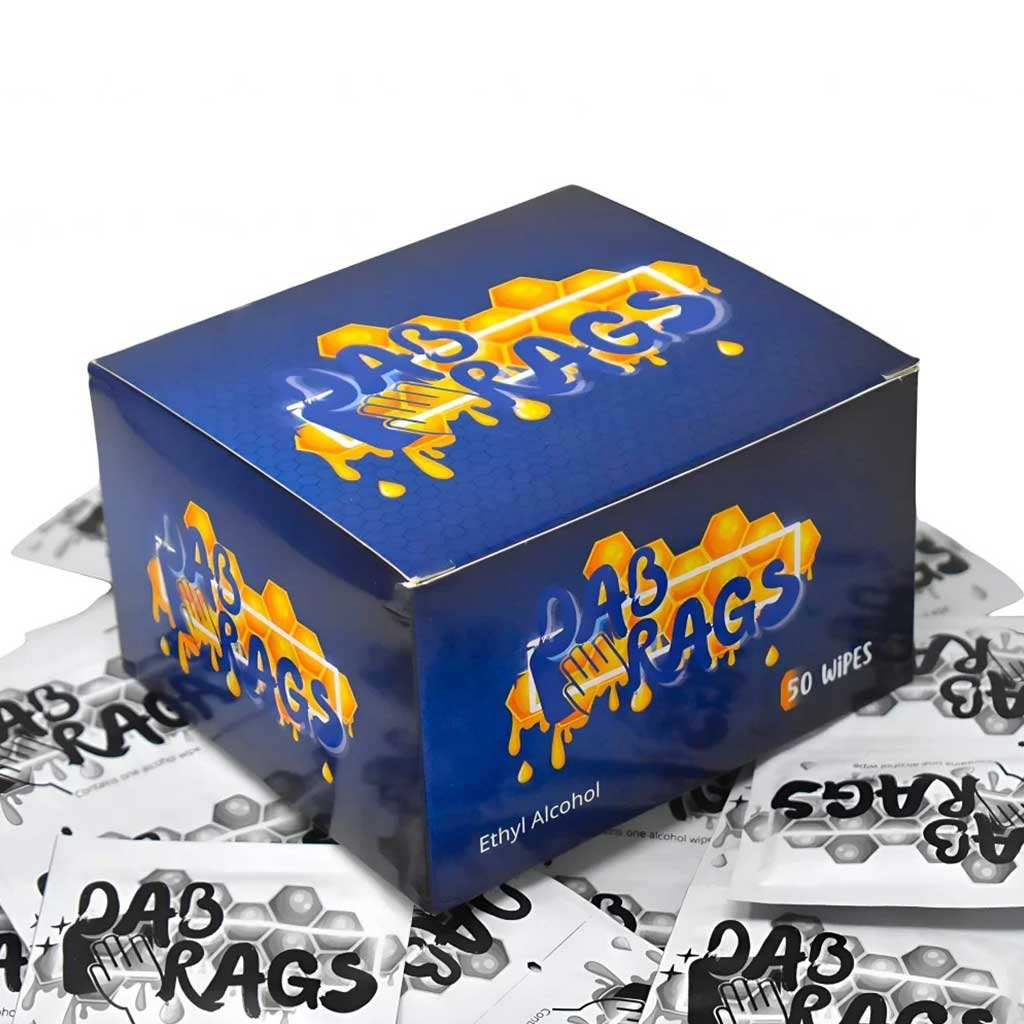 Dab Rags Ethyl Alcohol Wipes 50pcs Bong Cleaners - Haze Smoke Shop USA