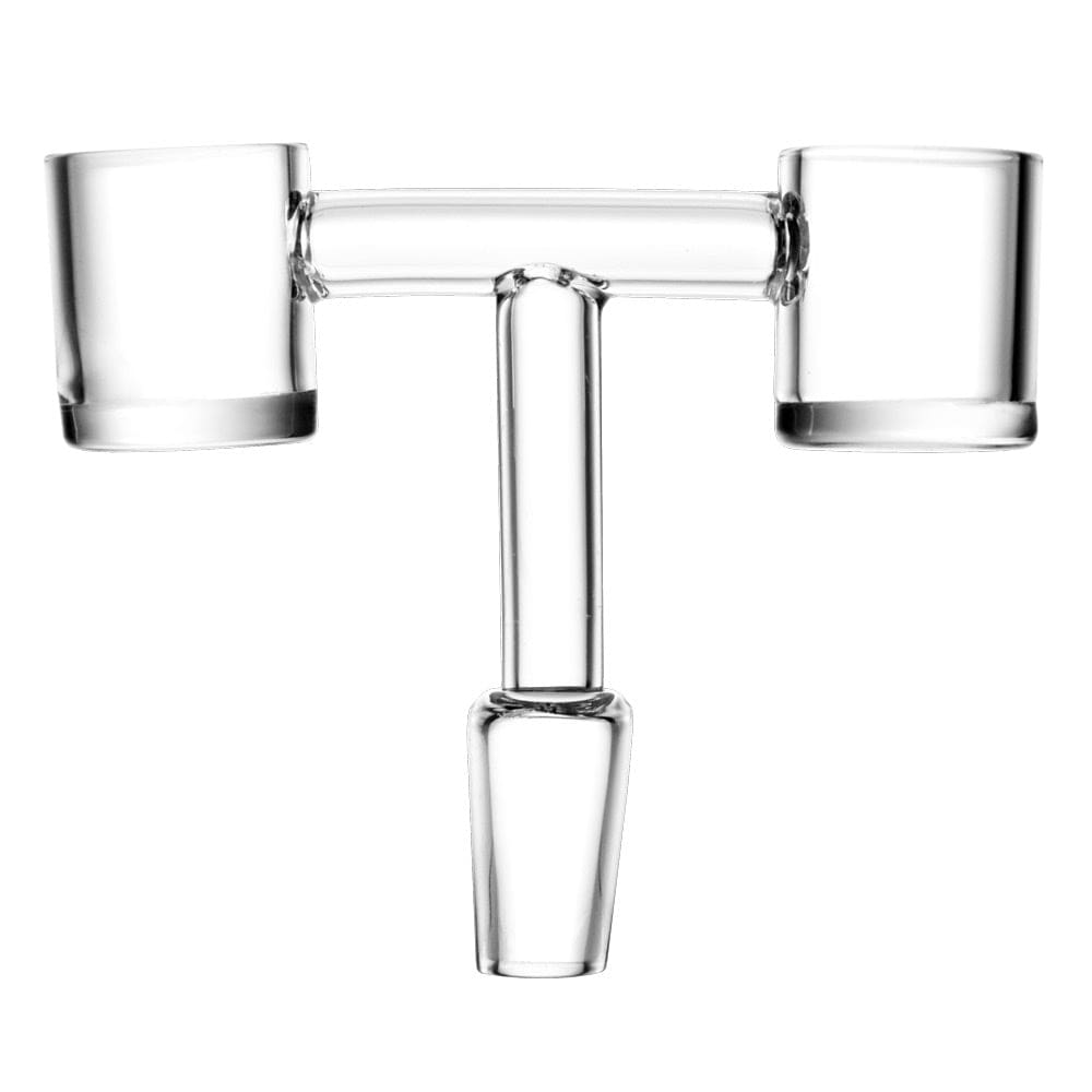 Double Barrel Quartz Banger - 14mm Male - Haze Smoke Shop USA