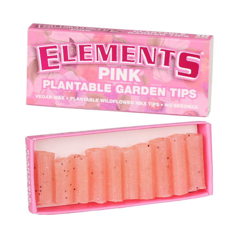 Elements PINK Plantable Garden Tips - 10pc - 20ct Display Joint Tips & Filters - Haze Smoke Shop USA