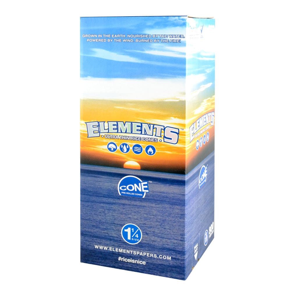 Elements Rice Pre-Rolled Cones Bulk Box - 1 1/4 Pre-Rolled Cones - Haze Smoke Shop USA