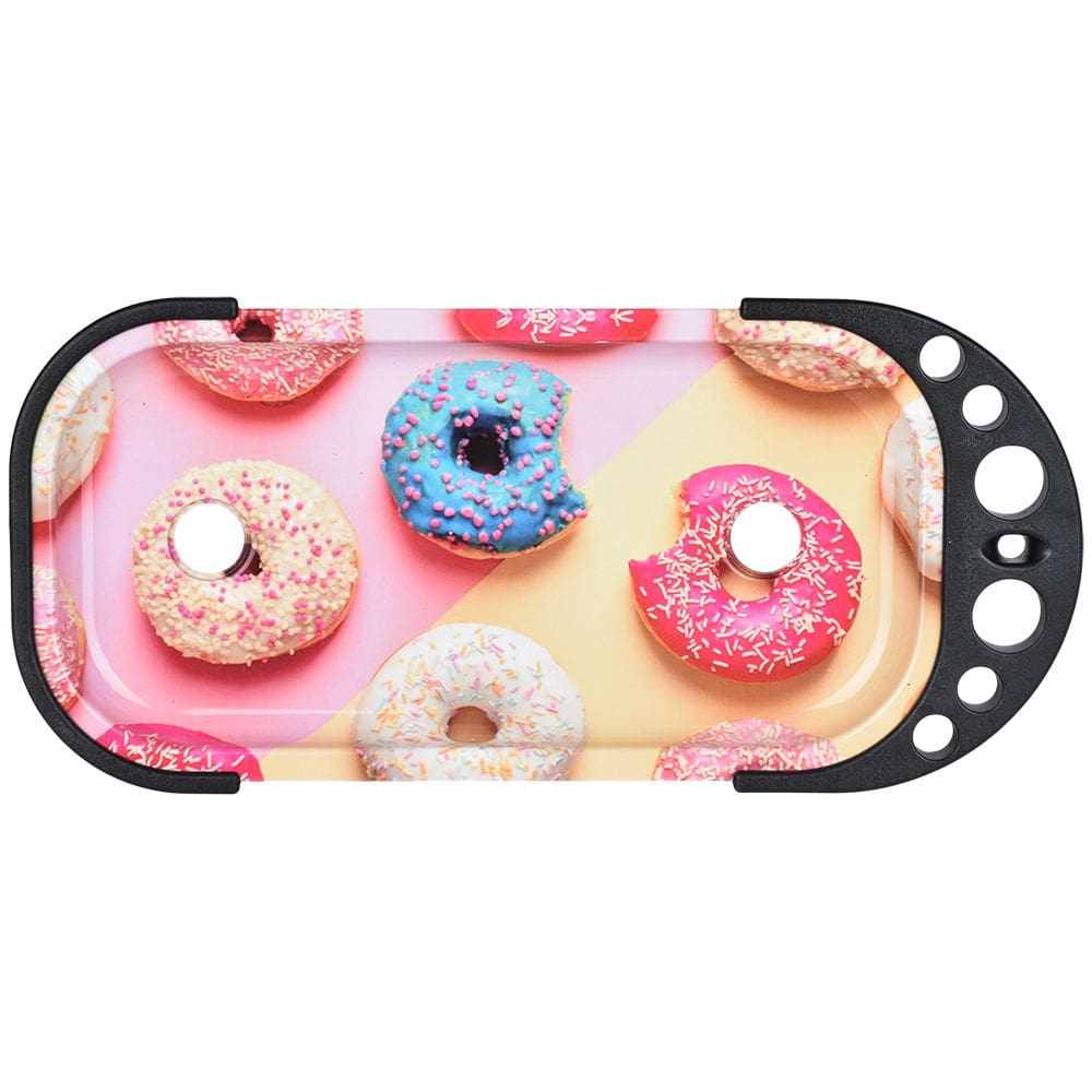 Elevated Metal Rolling Tray & Cone Loader Kit - Donut - 9.25"x 4.2" Rolling Trays - Haze Smoke Shop USA