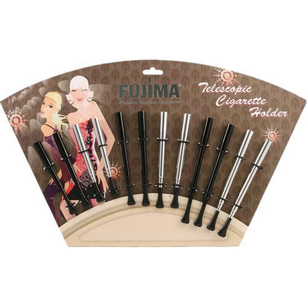 Fujima Metal Telescopic Cigarette Holders - 12pc Display Joint Tips & Filters - Haze Smoke Shop USA