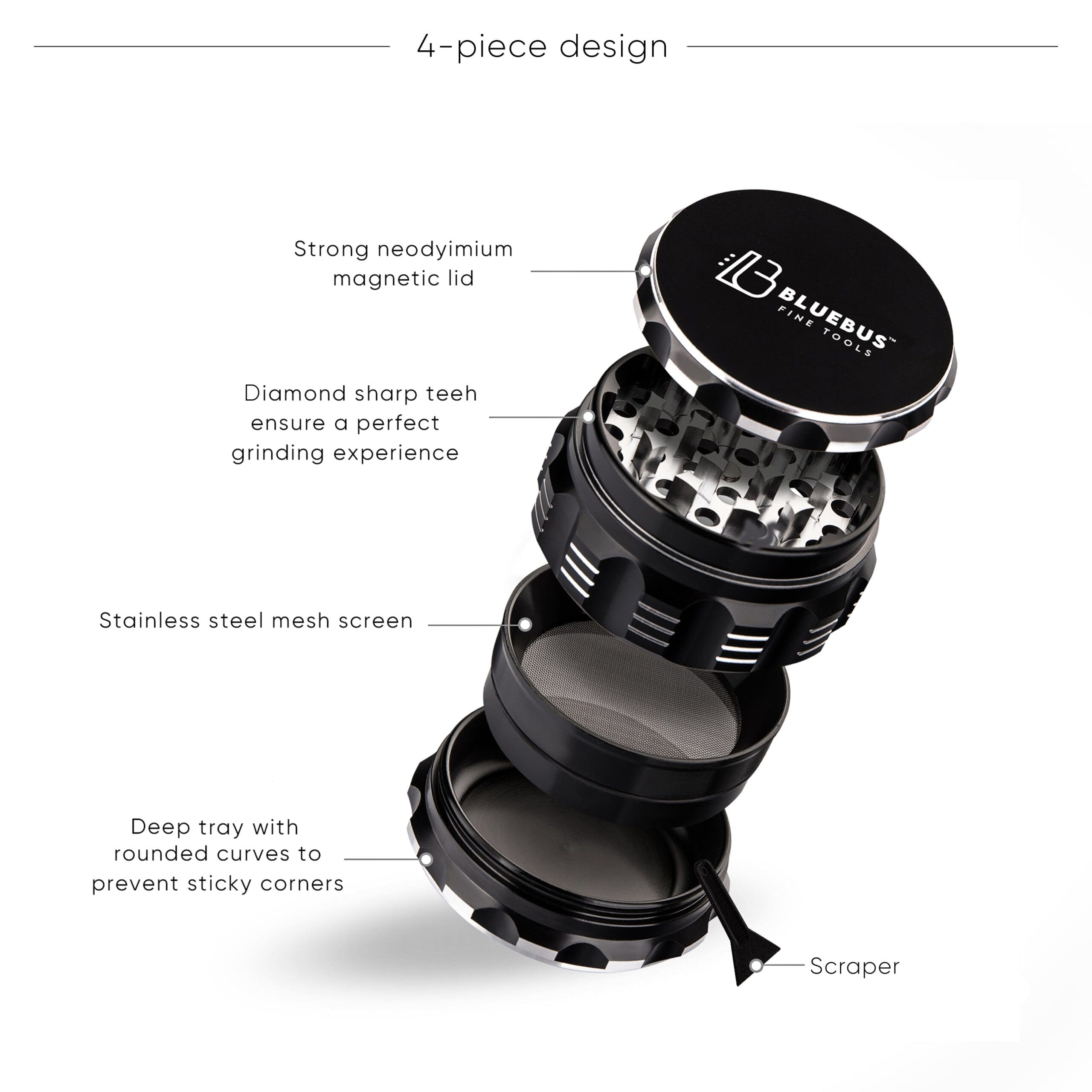 GA Aluminum Grinder - Haze Smoke Shop USA