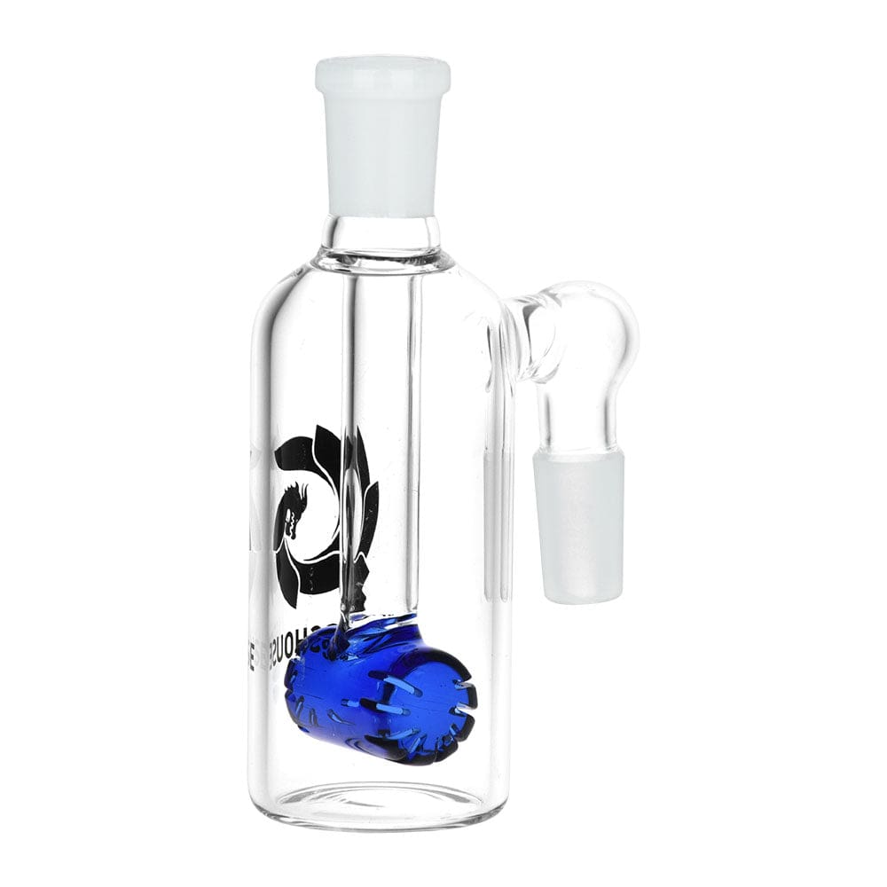 Glass House Barrel Diffuser Glass Ash Catcher - 14mm M - 90 Degree - Haze Smoke Shop USA