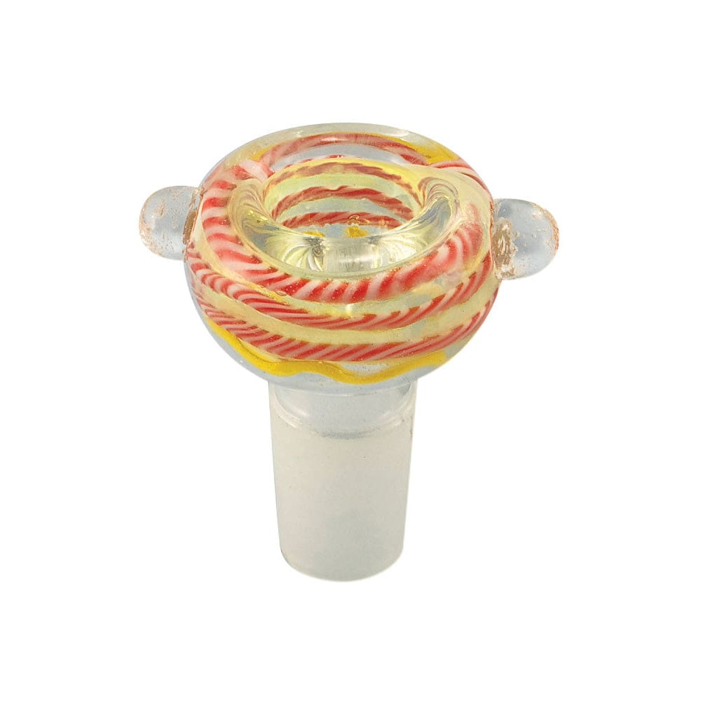 Glass on Glass Slide Bowl - 19mm Male Bong Bowl Pieces - Haze Smoke Shop USA