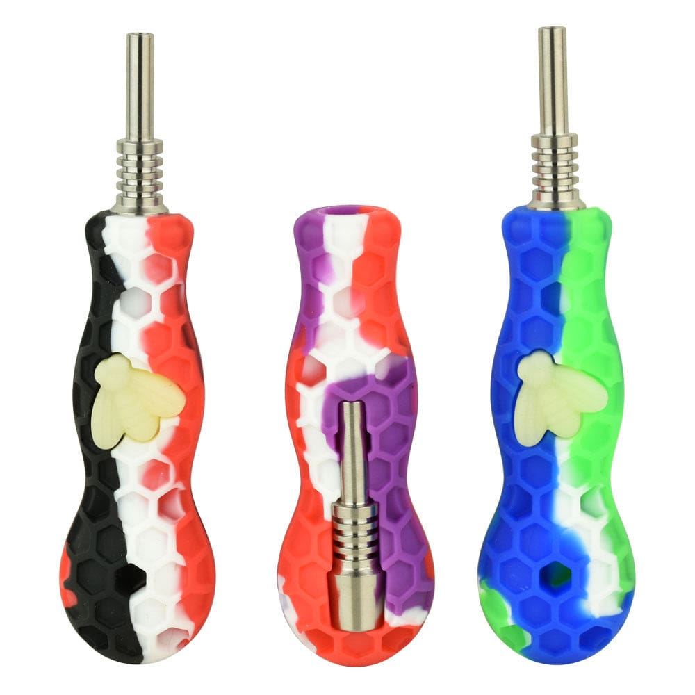 Glow Bee Silicone Vapor Straw Titanium Tip - Haze Smoke Shop USA - Vaporizers Super Store