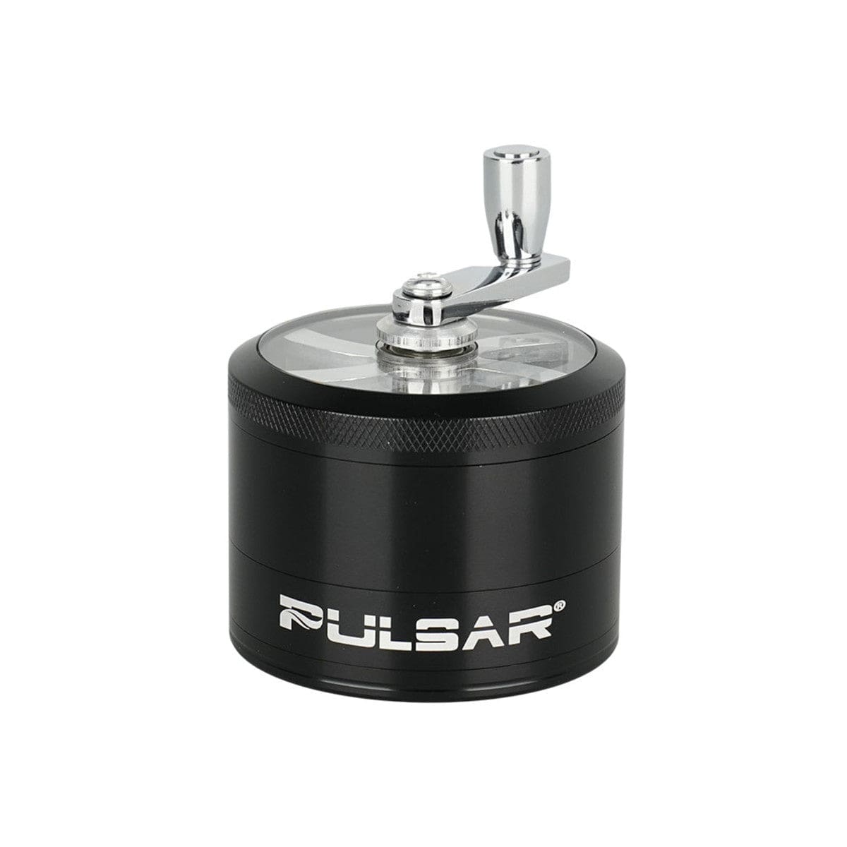 GR764 Pulsar Aluminum Crank Grinder - 4pc - 2.5" - Haze Smoke Shop USA