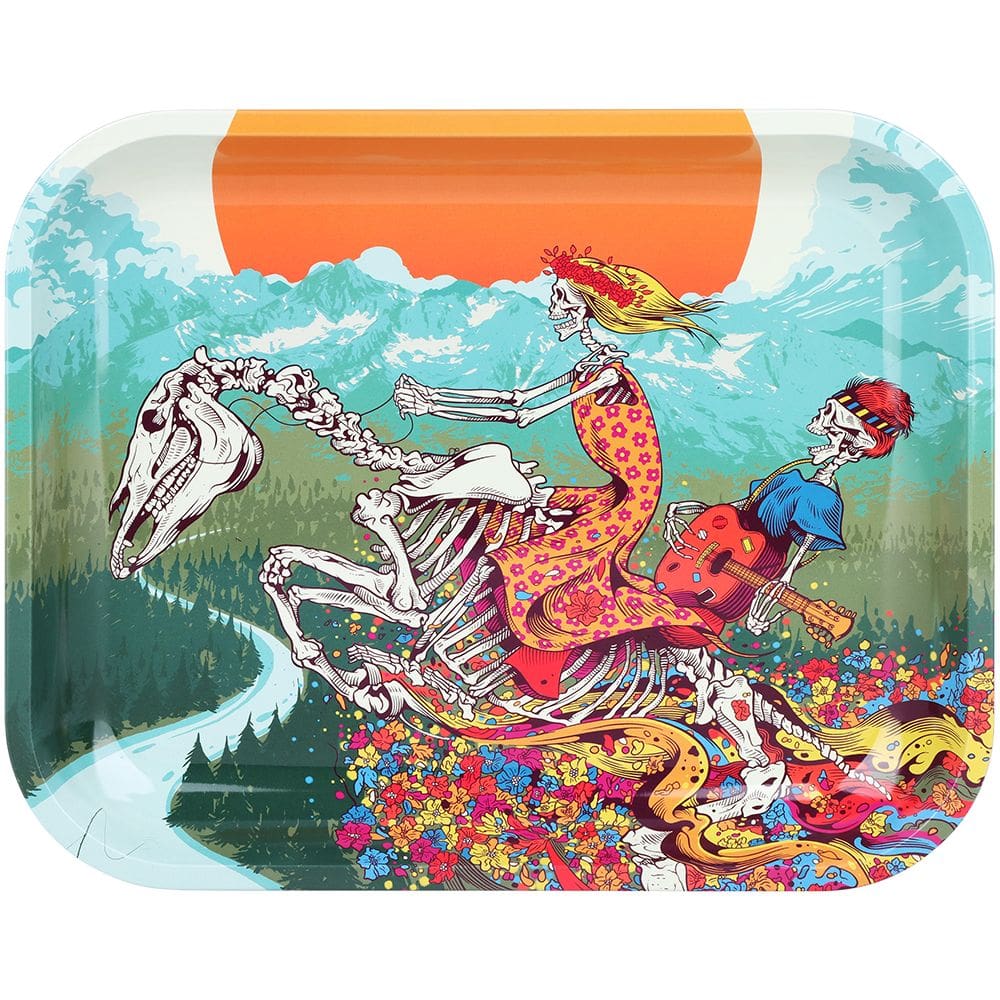 Grateful Dead x Pulsar Large Metal Rolling Tray - Dead Horse - 13"x11" Rolling Trays - Haze Smoke Shop USA
