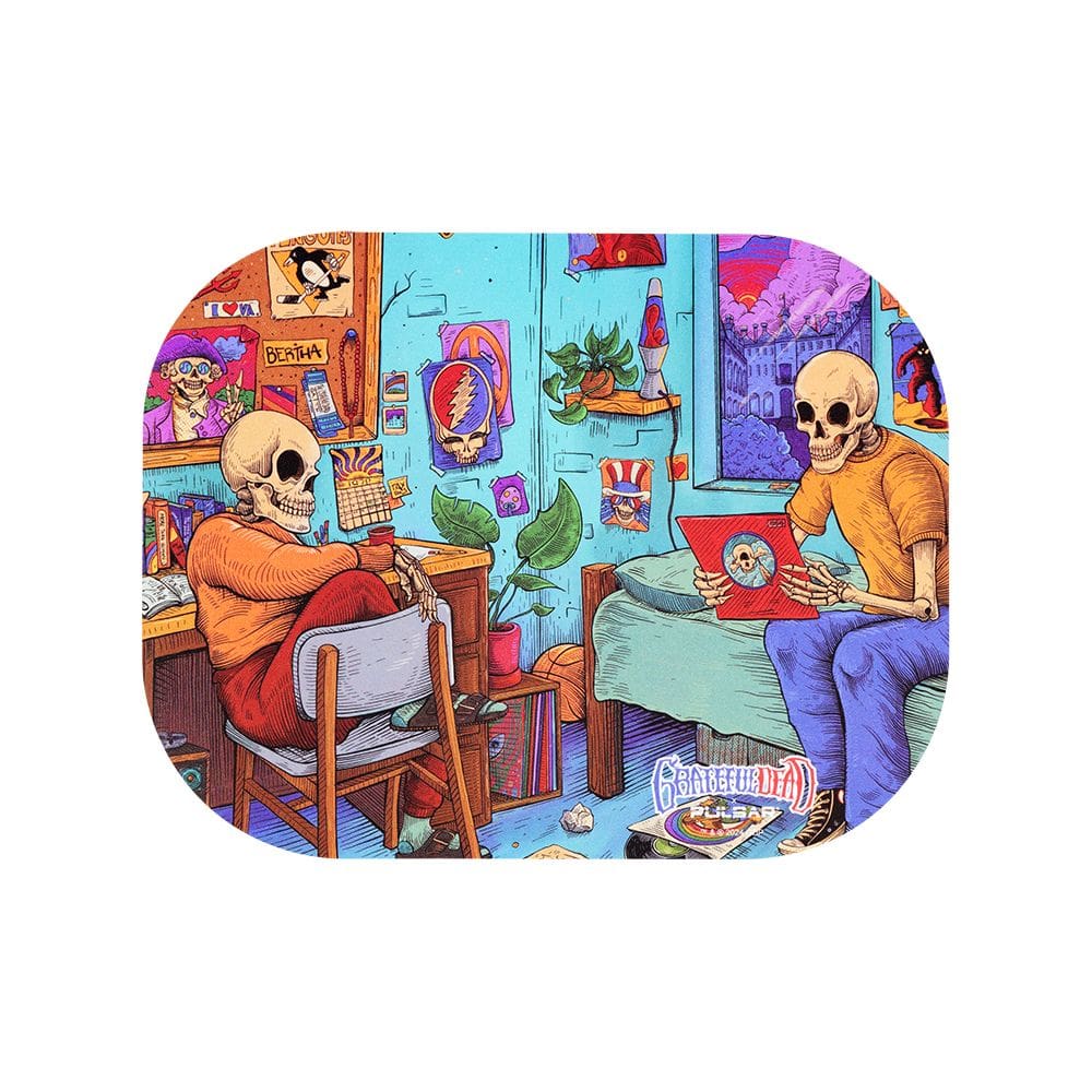 Grateful Dead x Pulsar Mini Magnetic Rolling Tray Lid - Deadhead Dorm - 7"x5.5" Rolling Trays - Haze Smoke Shop USA