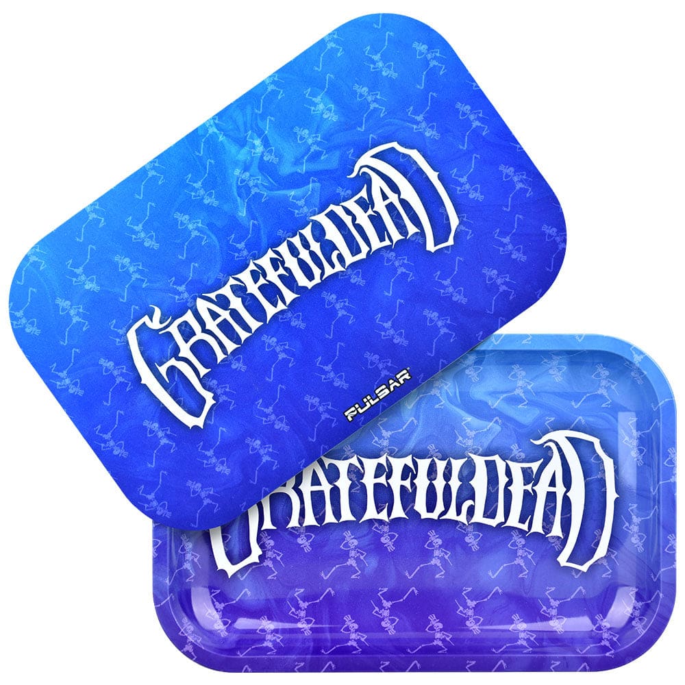 Grateful Dead x Pulsar Rolling Tray Kit - 11"x7" - Dancing Skellies Rolling Trays - Haze Smoke Shop USA