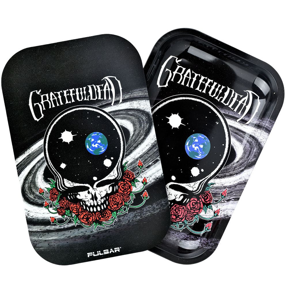 Grateful Dead x Pulsar Rolling Tray Kit - 11"x7" - Space Your Face Rolling Trays - Haze Smoke Shop USA
