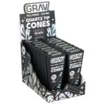 GRAV Quartz Tip Pre-Rolled Cones - Black - 16pk Display - Haze Smoke Shop USA