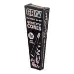 GRAV Quartz Tip Pre-Rolled Cones - Black - 16pk Display - Haze Smoke Shop USA