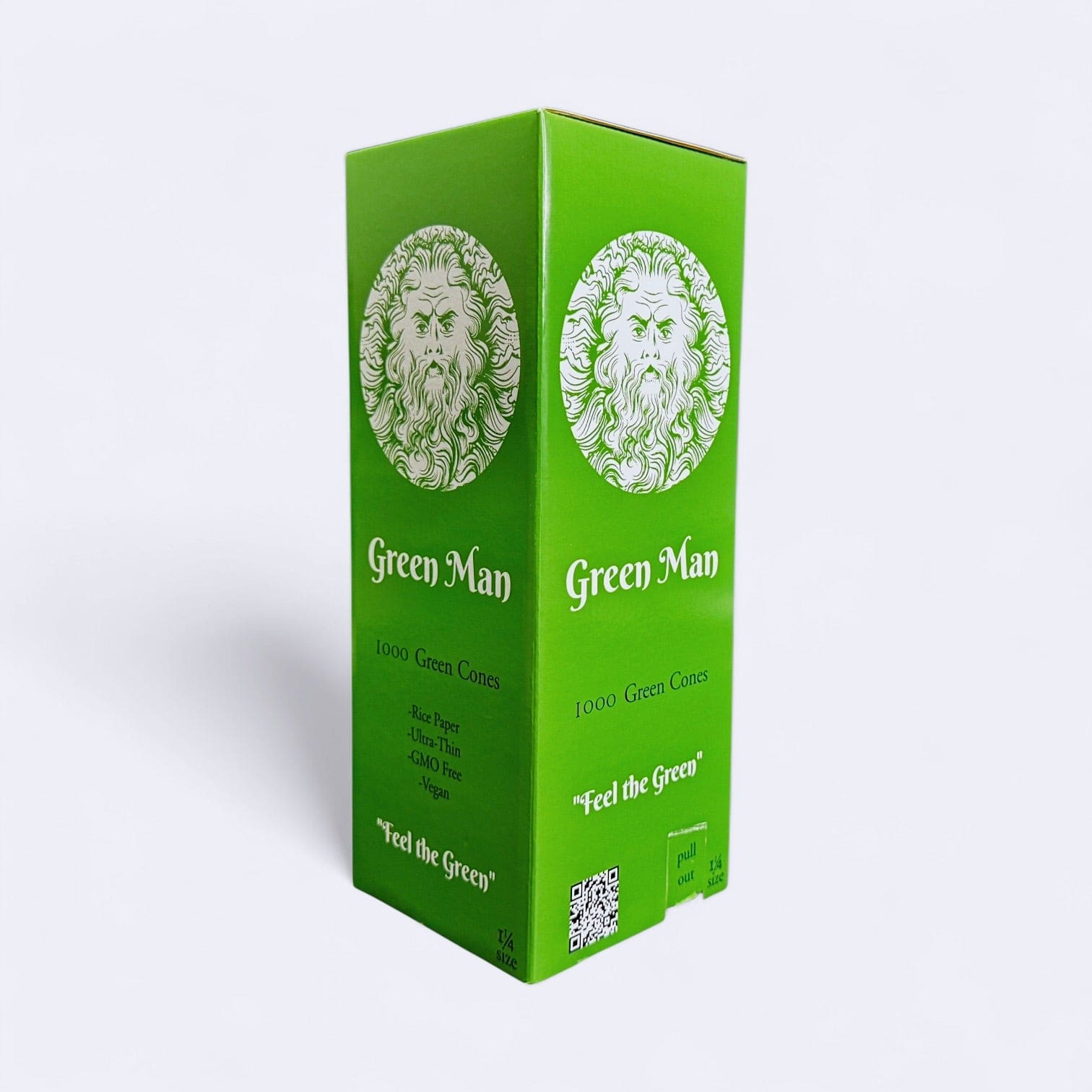 Green Man 1.25 Green Rice Cones 1000ct Bulk - Haze Smoke Shop USA