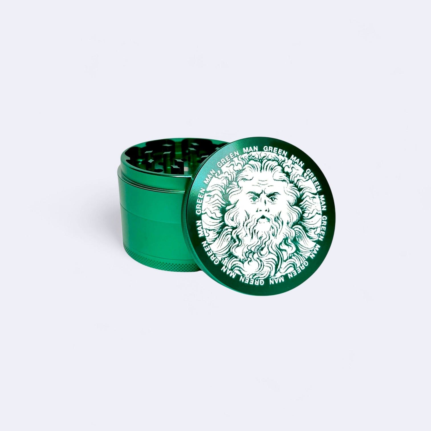 Green Man Green Aluminum - 4 Piece Grinder - Haze Smoke Shop USA