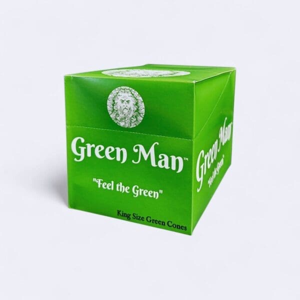 Green Man Green Rice Paper Cones Box - Haze Smoke Shop USA