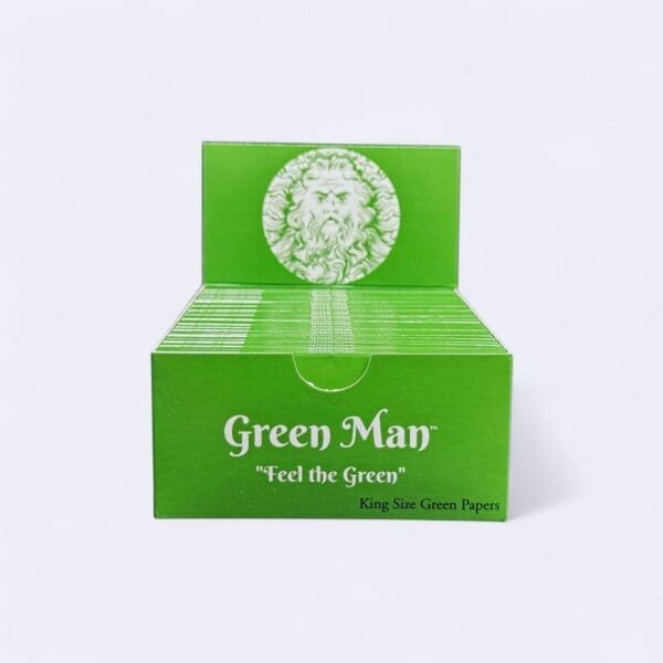 Green Man Green Rice Papers Box - Haze Smoke Shop USA