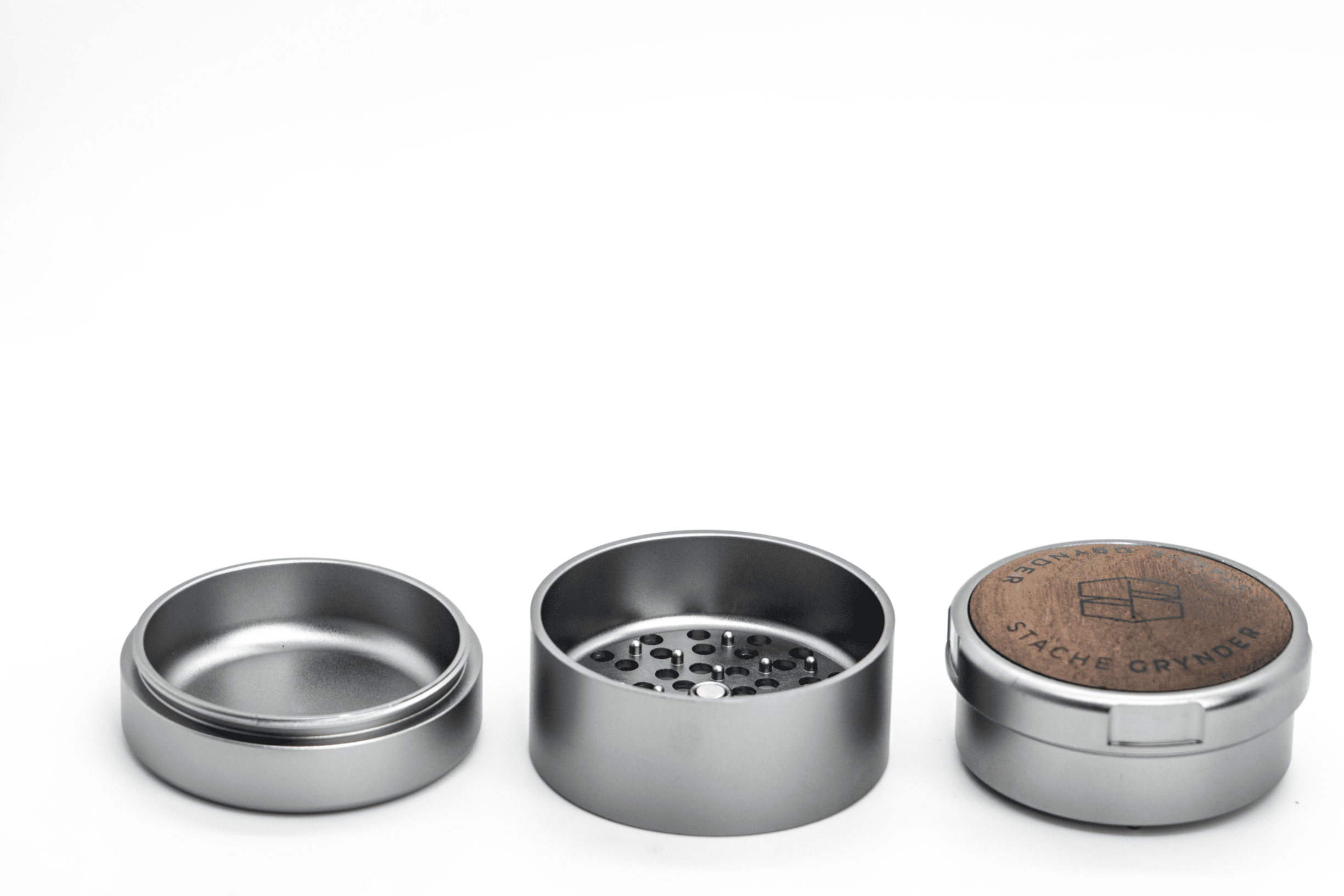 Grynder 3 Piece By Stache Metal Grinders - Haze Smoke Shop USA