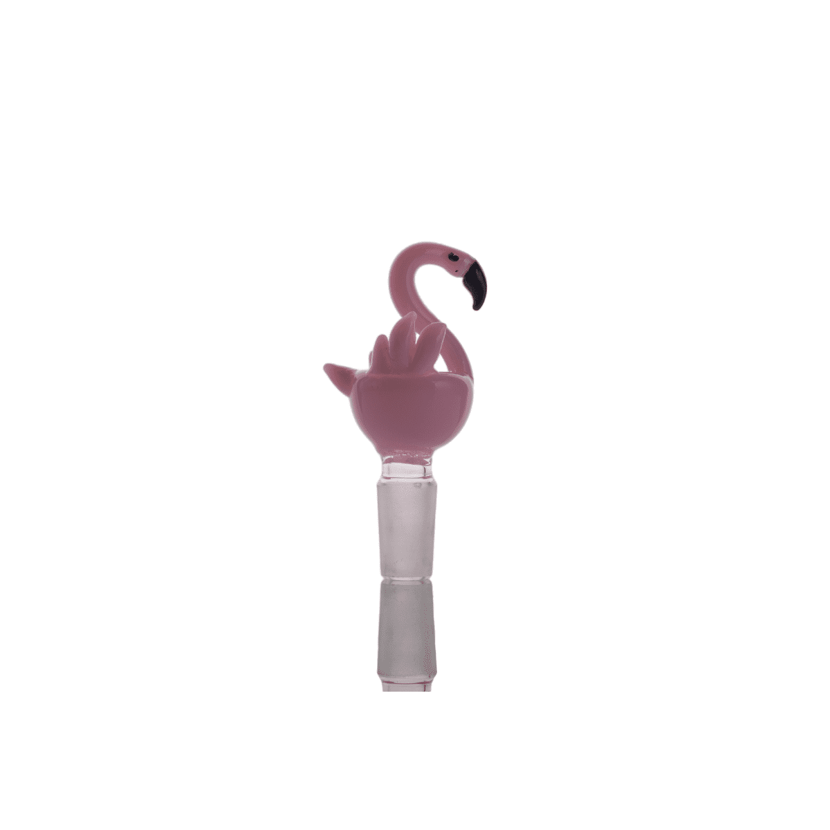 Heady Pink Flamingo Bowls 14mm Male Joint Bong Bowl Pieces - Haze Smoke Shop USA