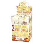 High Hemp Organic Artisanal Cones - 2pc - 15pk Display - Haze Smoke Shop USA