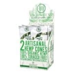 High Hemp Organic Artisanal Cones - 2pc - 15pk Display - Haze Smoke Shop USA