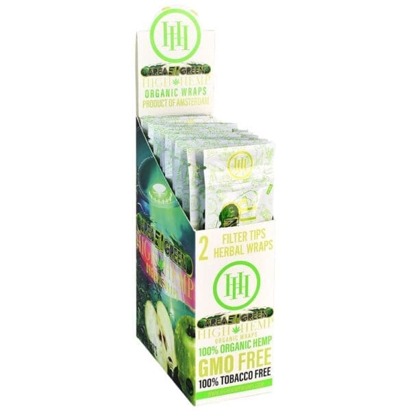 High Hemp Organic CBD Wraps - 2pk 25pcs - Haze Smoke Shop USA