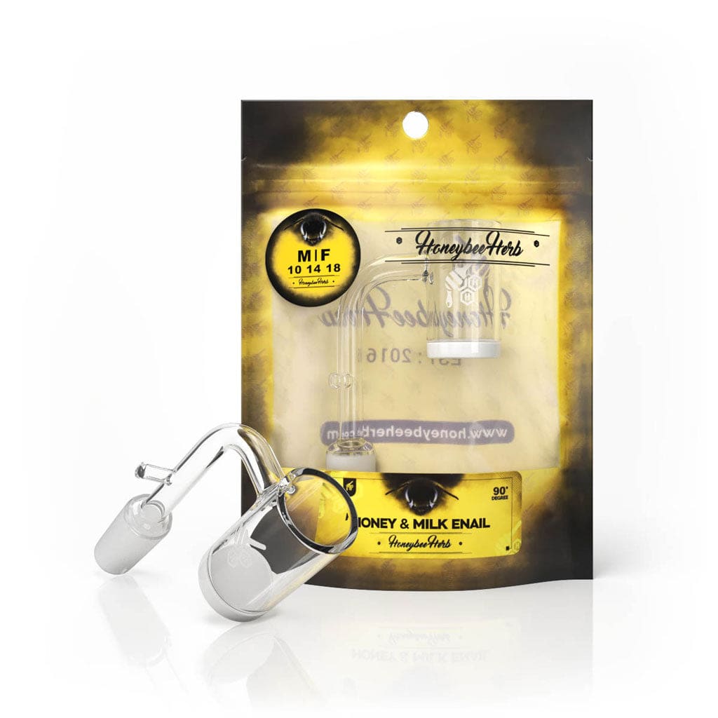 Honey Milk Enail Quartz Banger - 90° - Haze Smoke Shop USA