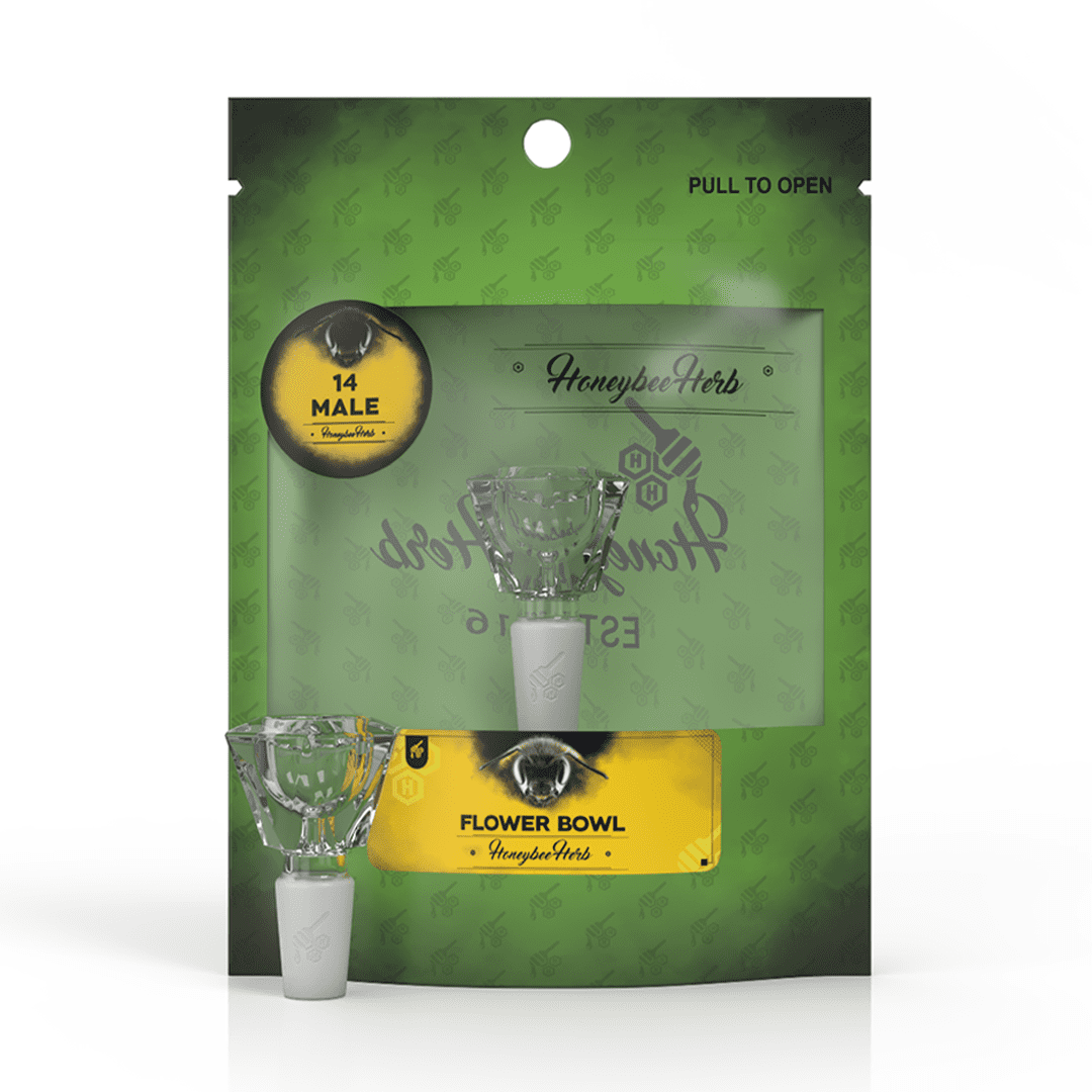 Honeybee Herb Flower Bowls (Green Line) - Haze Smoke Shop USA
