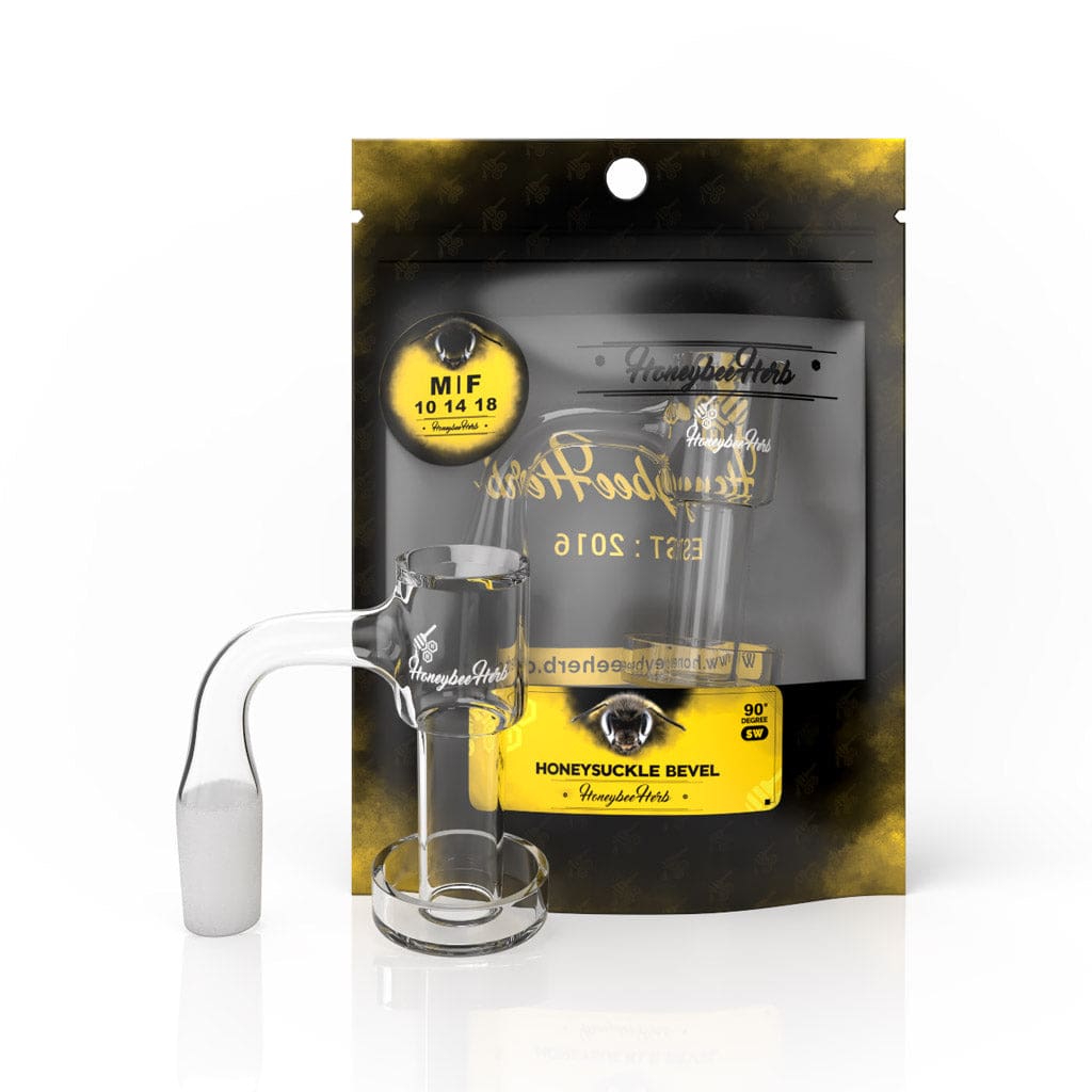 Honeysuckle Bevel Quartz Banger 90° - Haze Smoke Shop USA
