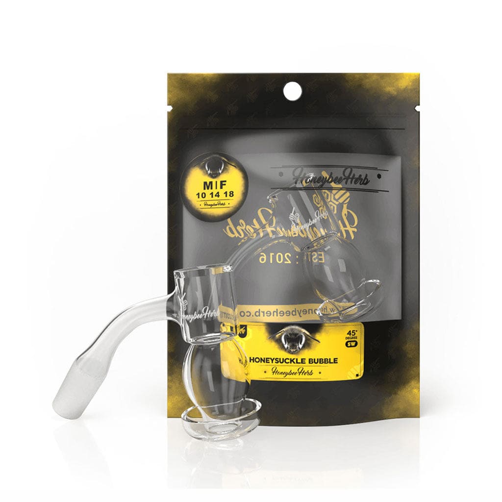 Honeysuckle Bubble Quartz Banger 45° - Haze Smoke Shop USA