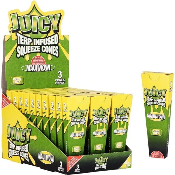 Juicy Terp Infused Squeeze Cones - Maui Wowi - 30pk Display - Haze Smoke Shop USA