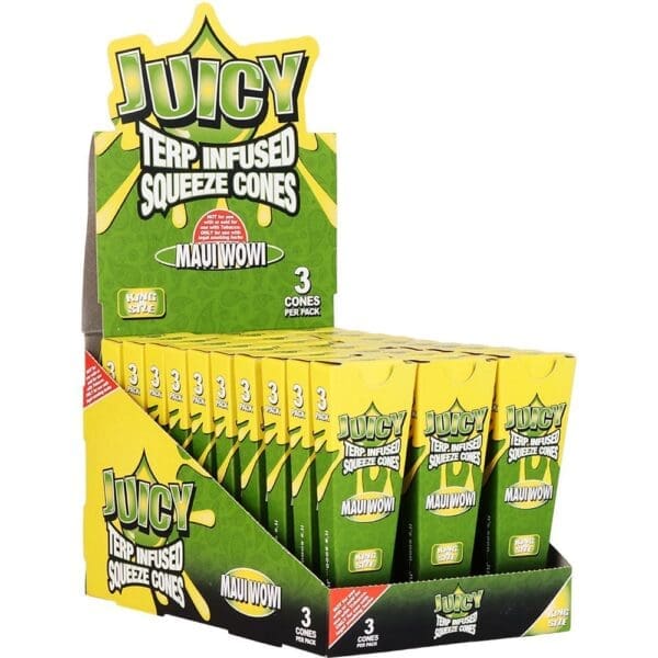 Juicy Terp Infused Squeeze Cones - Maui Wowi - 30pk Display - Haze Smoke Shop USA
