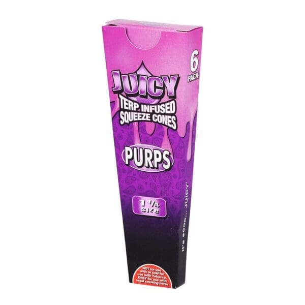 Juicy Terp Infused Squeeze Cones - Purps - 30pk Display - Haze Smoke Shop USA